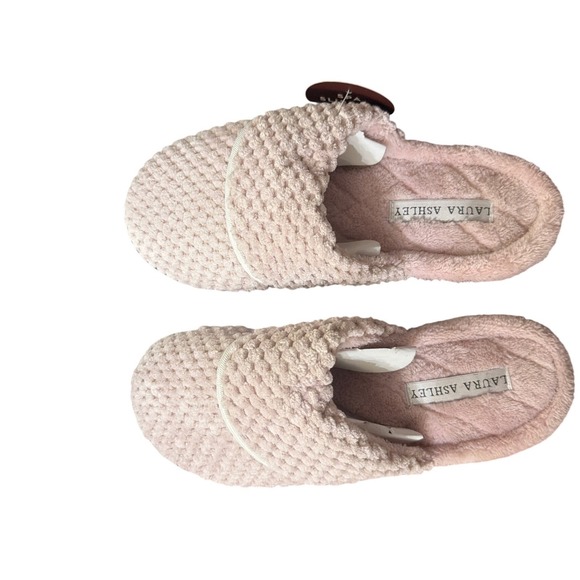 Laura Ashley Shoes - Laura Ashley Womens Pink Memory Foam Spa Slippers Size Small 5-6